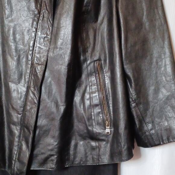 ANDREW MARC New York Women's Black Genuine Leather Jacket. 2X - Picture 8 of 16